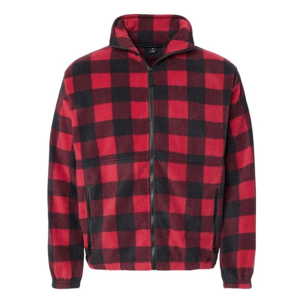 Burnside Polar Fleece Full-Zip Jacket / Red/ Black
